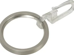Mydeco Gardinen-Ringe Edelstahl-Optik Ø 3,4 cm für Ø 1,6 cm Gardinenstangen