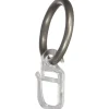 Mydeco Gardinen-Ringe Edelstahl-Optik Ø 3,3 cm für Ø 1,6 cm Gardinenstangen