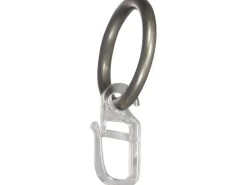 Mydeco Gardinen-Ringe Edelstahl-Optik Ø 3,3 cm für Ø 1,6 cm Gardinenstangen