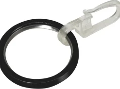 Mydeco Gardinen-Ringe Schwarz Ø 4 cm für Ø 2 cm Gardinenstangen