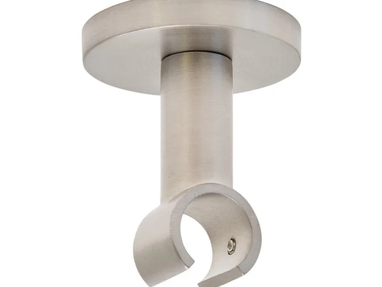 Mydeco Gardinenstange-Deckenmontage Klassik Edelstahl-Optik Ø 1,6 cm