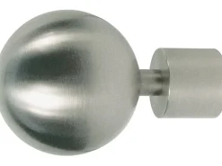 Mydeco Gardinenstange-Endstück Ball Classic Edelstahl-Optik Ø 2 cm