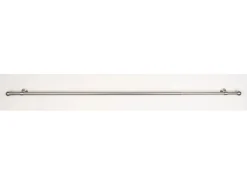 mydeco Gardinenstange-Komplettset 2in1 ausziehbar Edelstahl-Optik 160-280cm