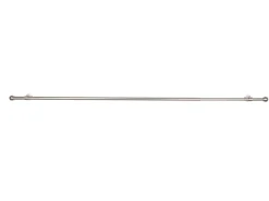 mydeco Gardinenstange-Komplettset 2in1 ausziehbar Edelstahl-Optik 160-280cm