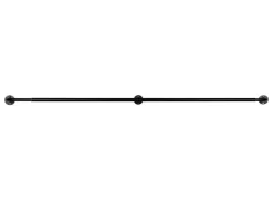 mydeco Gardinenstange-Set day & night ausziehbar Schwarz 120-210cm