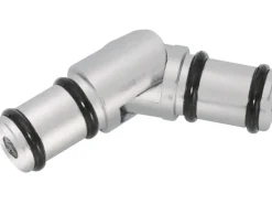 Mydeco Gelenkverbinder für Gardinenstangen Edelstahl-Optik Ø 1,6 cm