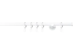Mydeco Maß-Gardinenstange mit Endstück Cap Weiß Ø 2 cm x 170 cm