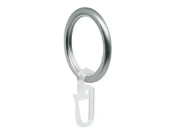 mydeco Rundringe 20 Stk. Ø40mm passend zu Gardinenstangen Ø20mm Edelstahl-Optik