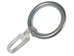mydeco Rundringe 20 Stk. Ø40mm passend zu Gardinenstangen Ø20mm Edelstahl-Optik