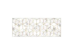 MySpotti Küchenrückwand Profix Cucina Nicole 160 x 60 cm Weiß-Gold