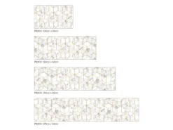 MySpotti Küchenrückwand Profix Cucina Nicole 160 x 60 cm Weiß-Gold