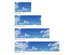 MySpotti Küchenrückwand Profix Cucina Himmel 270 x 60 cm Himmelblau