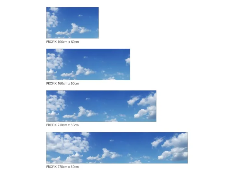 MySpotti Küchenrückwand Profix Cucina Himmel 270 x 60 cm Himmelblau