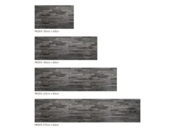 MySpotti Küchenrückwand Profix Cucina Black Bricks 160 x 60 cm Steingrau