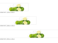 Myspotti Küchenrückwandfolie Aqua Limette Selbstklebend 280 cm x 60 cm
