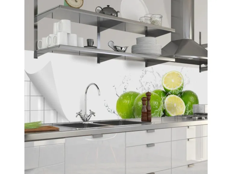 Myspotti Küchenrückwandfolie Aqua Limette Selbstklebend 280 cm x 60 cm