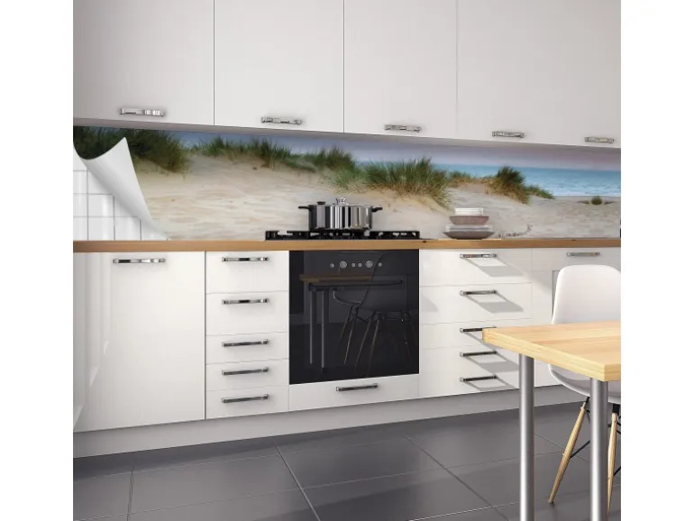 Myspotti Küchenrückwandfolie Dünenpanorama Selbstklebend 450 cm x 60 cm