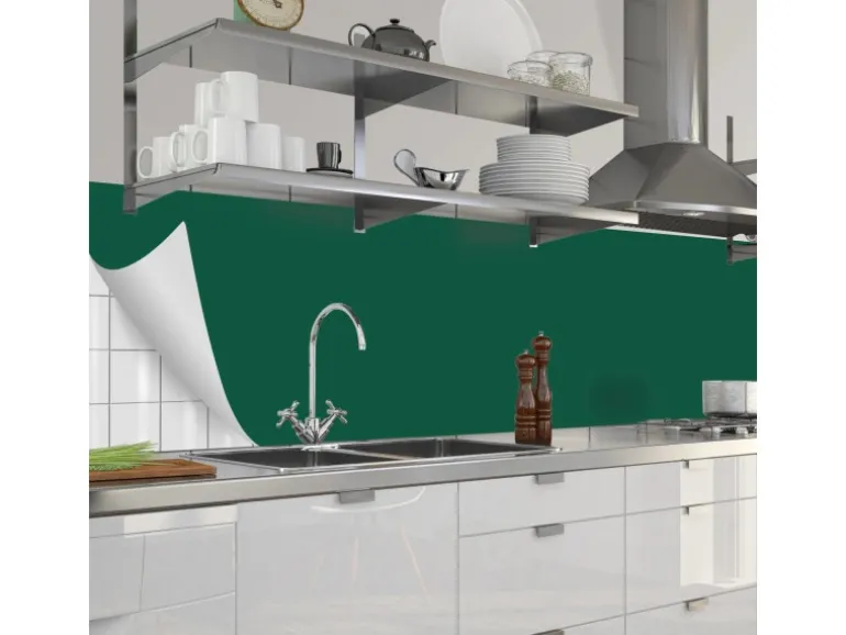 Myspotti Küchenrückwandfolie Patinagrün Selbstklebend 280 cm x 60 cm