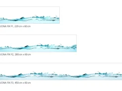 Myspotti Küchenrückwandfolie Wasser Selbstklebend 280 cm x 60 cm
