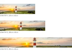 Myspotti Küchenrückwandfolie Leuchtturm Sylt Selbstklebend 220 cm x 60 cm