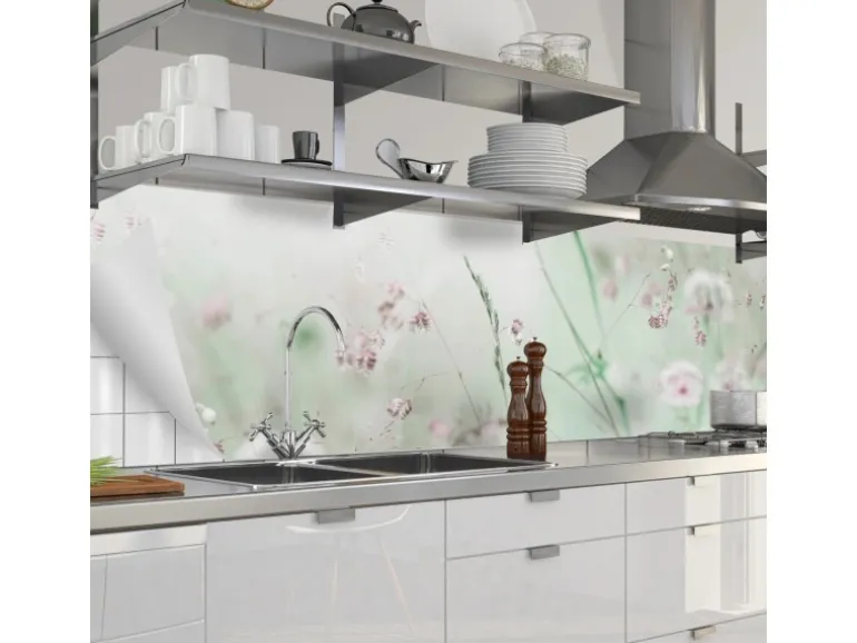 Myspotti Küchenrückwandfolie Wildblumen Selbstklebend 450 cm x 60 cm