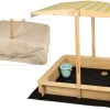needs&wants Holz Sandkasten mit Dach Sunplaya4