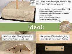 needs&wants Holz Sandkasten mit Dach Sunplaya4
