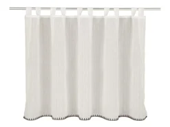 Neusser Collection Schlaufenpanneau Fernanda 75 cm x 140 cm Weiß-Anthrazit