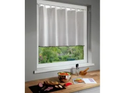 Neusser Collection Schlaufenpanneau Fernanda 75 cm x 140 cm Weiß-Anthrazit