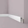 NOEL & MARQUET NMC CF2S WALLSTYL Abdeckleiste Zierleiste Sockelleiste Stuckleiste 2 m 200 cm x 2,2 cm x 11 cm Weiß
