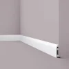 NOEL & MARQUET NMC FL5 WALLSTYL Sockelleiste Zierleiste Eckleiste 2 m 200 cm x 2 cm x 10 cm Weiß