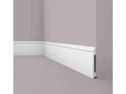 NOEL & MARQUET NMC FL17 WALLSTYL Sockelleiste Zierleiste Stuckleiste 2 m 200 cm x 1,8 cm x 17 cm Weiß