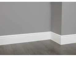 NOEL & MARQUET NMC FL17 WALLSTYL Sockelleiste Zierleiste Stuckleiste 2 m 200 cm x 1,8 cm x 17 cm Weiß