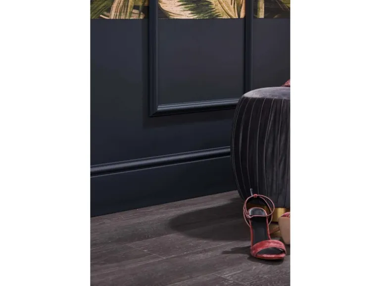 NOEL & MARQUET NMC FL17 WALLSTYL Sockelleiste Zierleiste Stuckleiste 2 m 200 cm x 1,8 cm x 17 cm Weiß