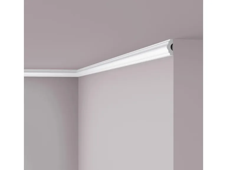 NOEL & MARQUET NMC I NOMASTYL Eckleiste Zierleiste Stuckleiste 2 m 200 cm x 1,6 cm x 3,8 cm Weiß
