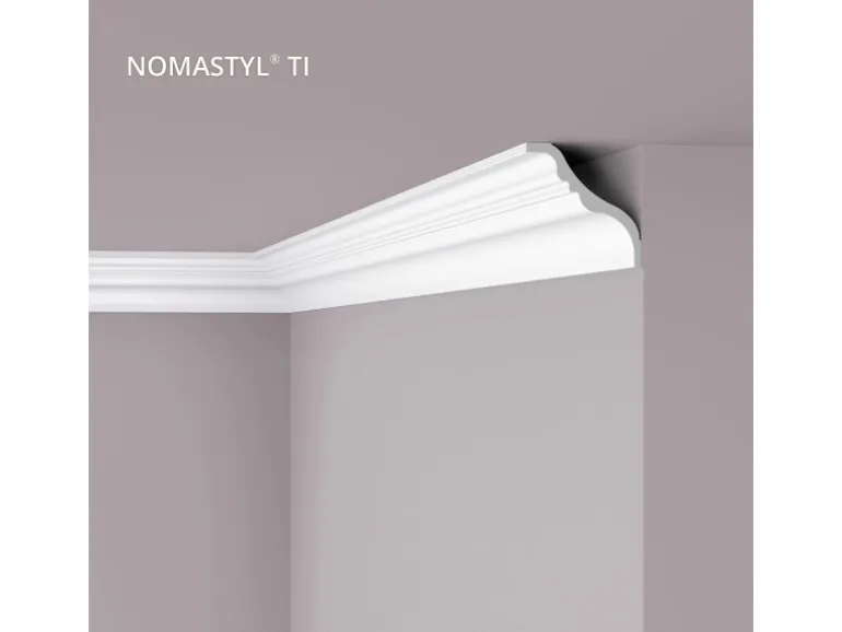 NOEL & MARQUET NMC TI NOMASTYL Eckleiste Zierleiste Stuckleiste 2 m 200 cm x 13,8 cm x 13,8 cm Weiß