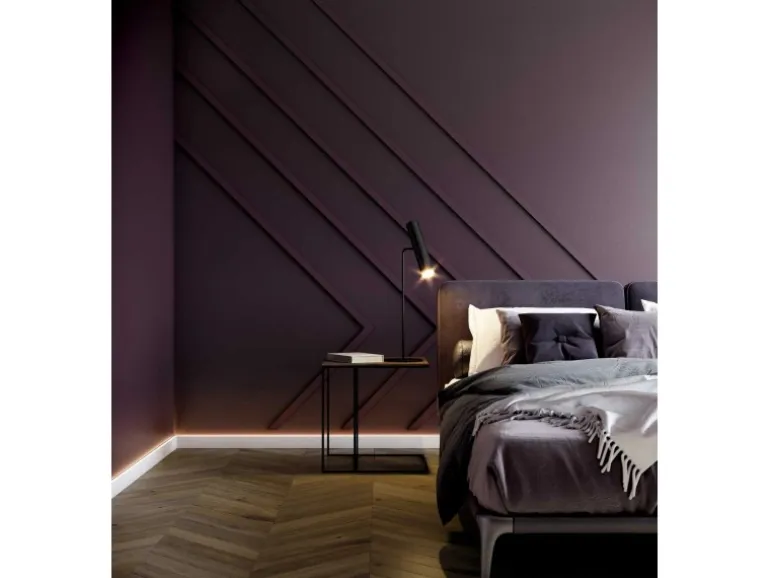 NOEL & MARQUET NMC WD5 WALLSTYL Wand- und Friesleiste Zierleiste Stuckleiste 2 m 200 cm x 1 cm x 3,8 cm Weiß
