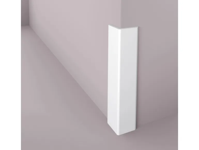 NOEL & MARQUET NMC WE1 WALLSTYL Kantenschutz-Profil Zierleiste Stuckleiste 2 m 200 cm x 3 cm x 3 cm Weiß