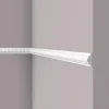 NOEL & MARQUET NMC WO1 WALLSTYL Wand- und Friesleiste Zierleiste Stuckleiste 2 m 200 cm x 1,8 cm x 3,8 cm Weiß