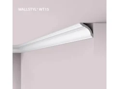 NOEL & MARQUET NMC WT15 WALLSTYL Eckleiste Deckenleiste Zierleiste Stuckleiste 2 m 200 cm x 7 cm x 7 cm Weiß