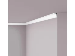 NOEL & MARQUET NMC WT8 WALLSTYL Eckleiste Zierleiste Sockelleiste 2 m 200 cm x 2 cm x 3 cm Weiß