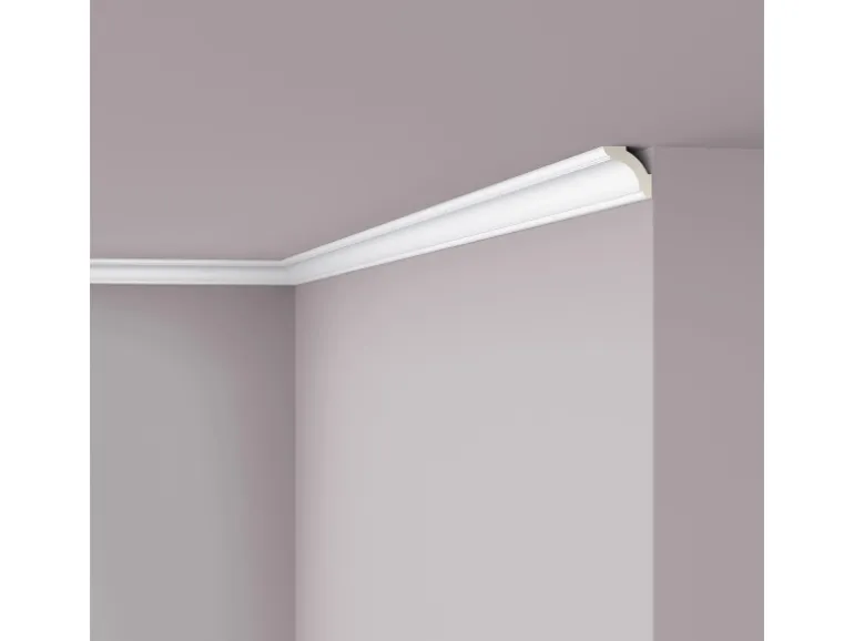 NOEL & MARQUET NMC Z1250 ARSTYL Eckleiste Zierleiste Stuckleiste 2 m 200 cm x 3,5 cm x 3,5 cm Weiß