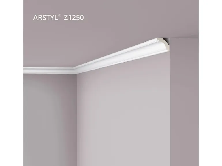 NOEL & MARQUET NMC Z1250 ARSTYL Eckleiste Zierleiste Stuckleiste 2 m 200 cm x 3,5 cm x 3,5 cm Weiß