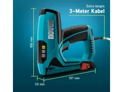 Novus Tools Elektrotacker J-151 Premium-Tacker für Folien & Zierleisten 031-0361