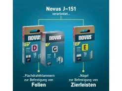 Novus Tools Elektrotacker J-151 Premium-Tacker für Folien & Zierleisten 031-0361