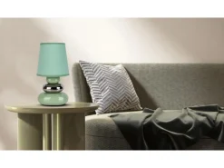 Näve Keramik-Tischleuchte Stoney Mint Ø 16 cm x 31 cm