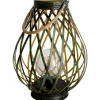Näve LED-Deko-Solarleuchte 31 cm Grün Gold mit Aufhängemöglichkeit