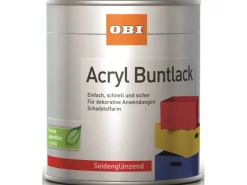 OBI Acryl Buntlack Lichtgrau seidenglänzend 500 ml