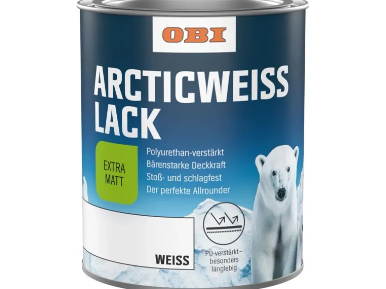 OBI Arctic Weißlack extramatt 750 ml