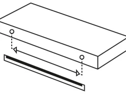 OBI Befestigungs-Pin Grau 1 cm x 1 cm x 8 cm